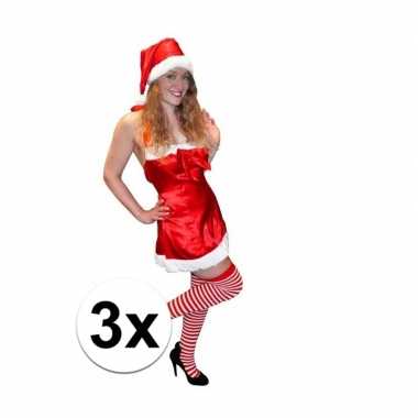 Sexy 3x santa run kerstjurkje dames